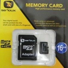 Card de memorie MicroSDHC 16GB Clasa 4 Serioux + Adaptor SD SFTF16AC04